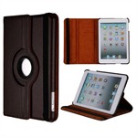 Billig iPad cover til iPad 2/3/4 - 360 Roterende (Brun)